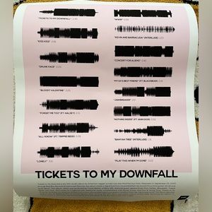mgk tickets to my downfall album poster